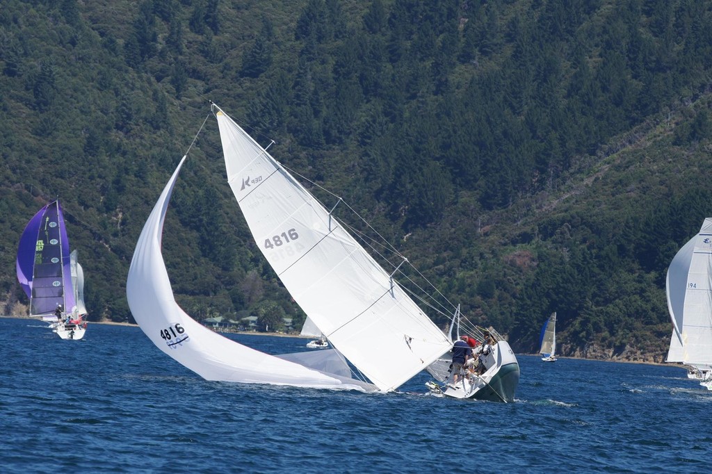 Ross 930 Sling Shot - Racing in the Marlborough Sounds © Don Gurteen